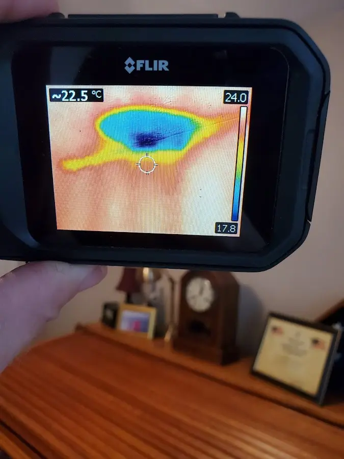 Thermal imaging inspection for water damage in Freeport