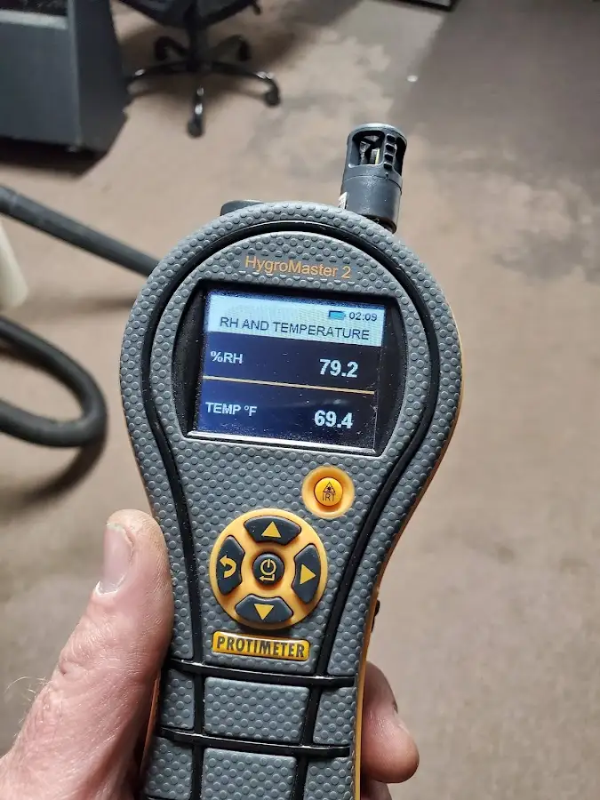 Moisture meter humidity assessment for Mold Remediation & Removal in Freeport