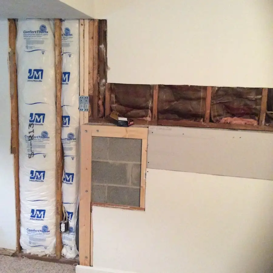 Wall insulation replacement during Odor Removal & Deodorization in Freeport